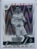 2022-23 Topps Chrome UEFA Takuhiro Nakai Black & White Ray Wave