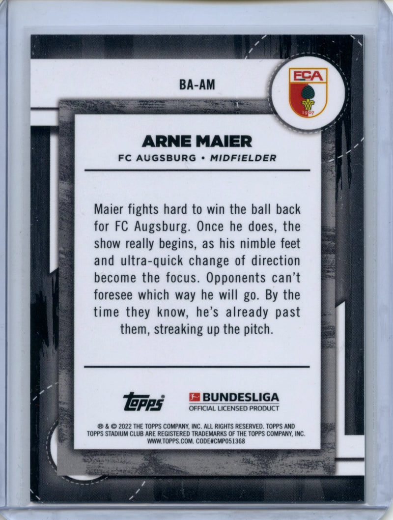 2021-22 Topps Bundesliga Stadium Club Chrome Arne Maier Ball Artists