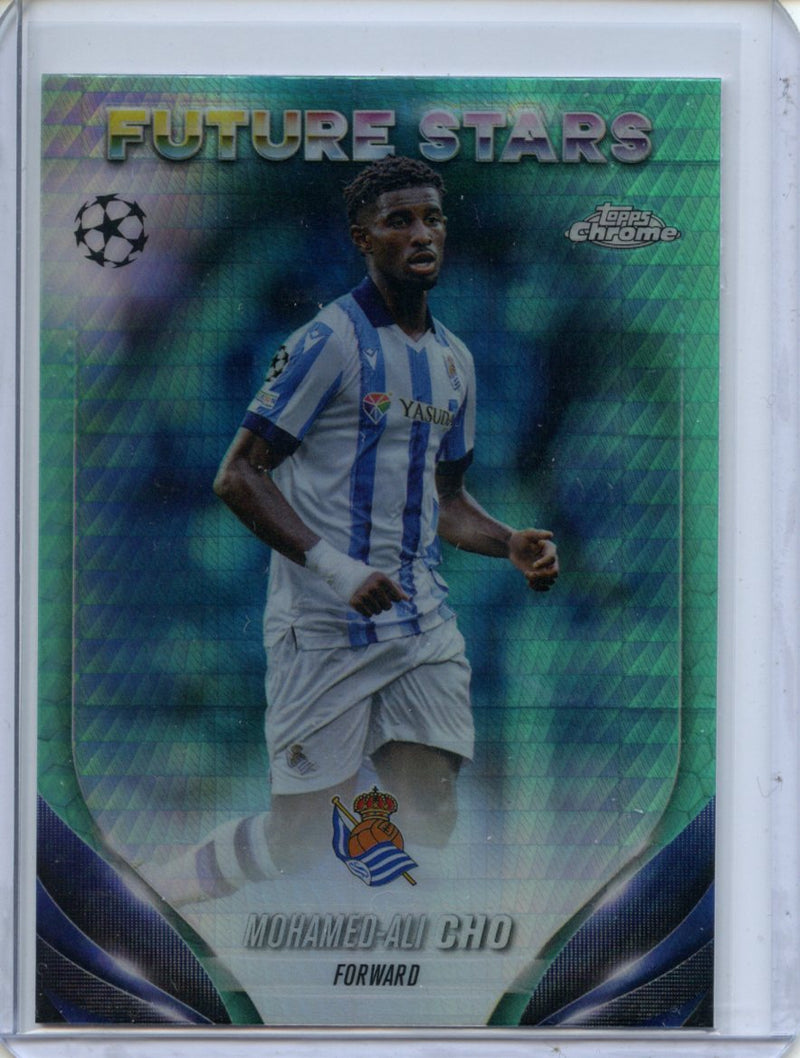 2023-24 Topps Chrome UEFA Mohamed-Ali Cho Aqua Prism Refractor