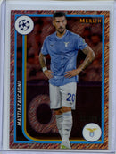 2023-24 Topps Merlin UEFA Mattia Zaccagni Rose Gold Shimmer 27/299