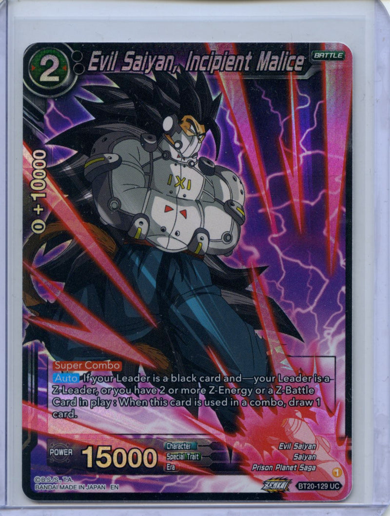 Evil Saiyan, Incipient Malice - Power Absorbed BT20-129 UC Foil