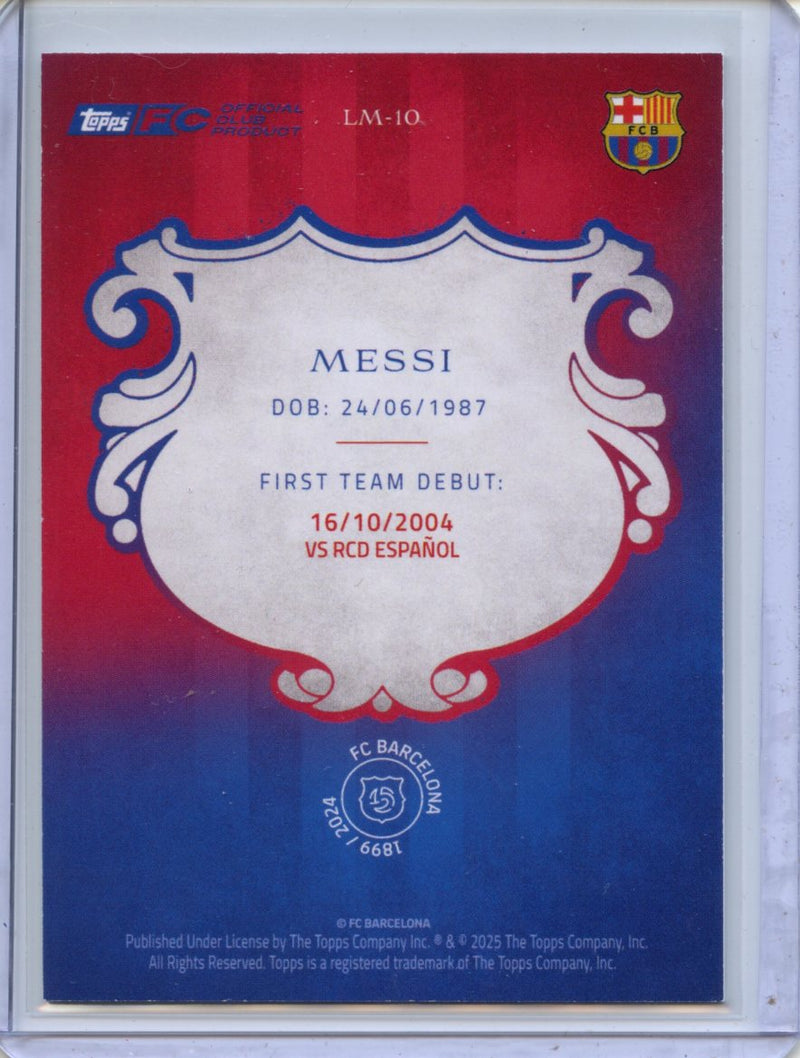 2024-25 Barcelona 125th Anniversary Lionel Messi La Masia