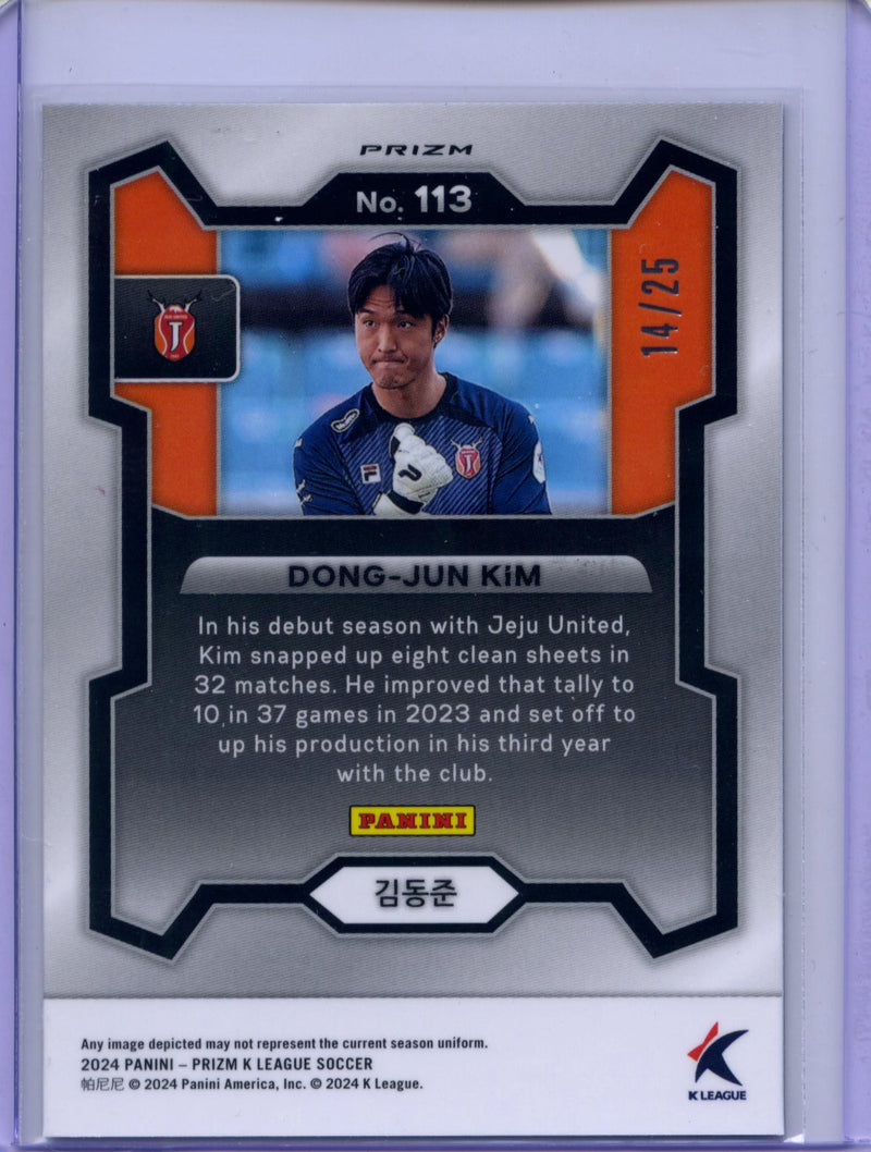 2024 Prizm K-League Soccer Dong-Jun Kim Mojo Prizm 14/25