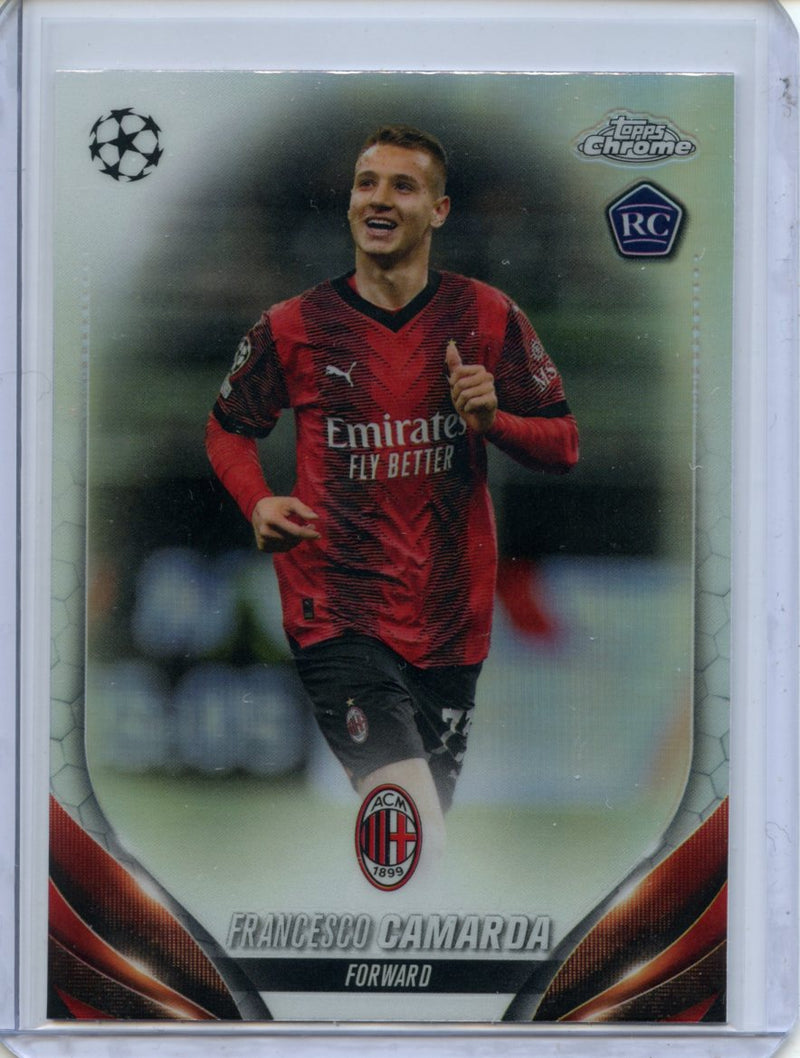 2023-24 Topps Chrome UEFA Francesco Camarda Refractor