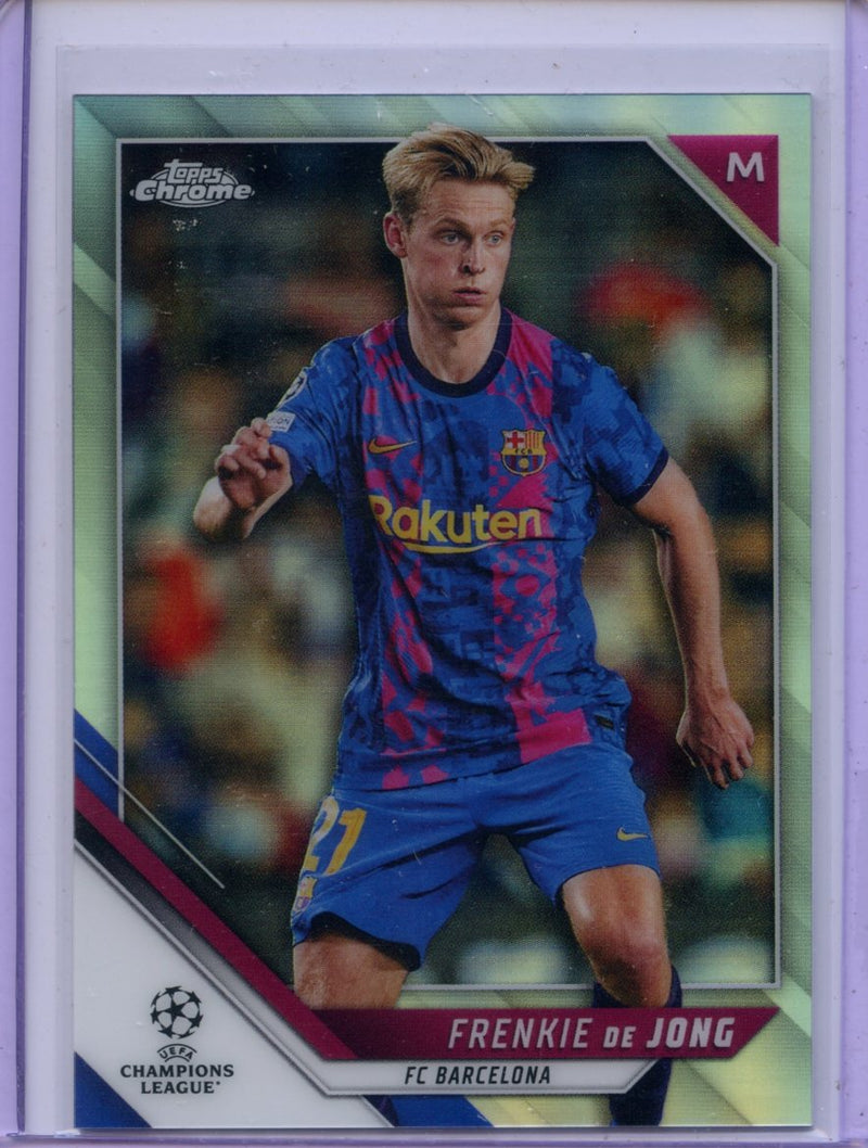 2021-22 Topps Chrome UEFA CL Frenkie De Jong Refractor