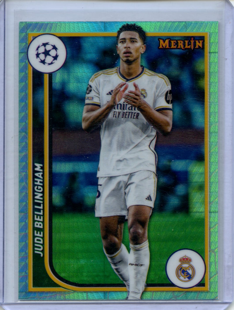 2023-24 Topps Merlin UEFA Jude Bellingham Aqua Prism