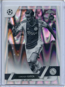 2022-23 Topps Chrome UEFA Lorenzo Lucca Black & White Ray Wave