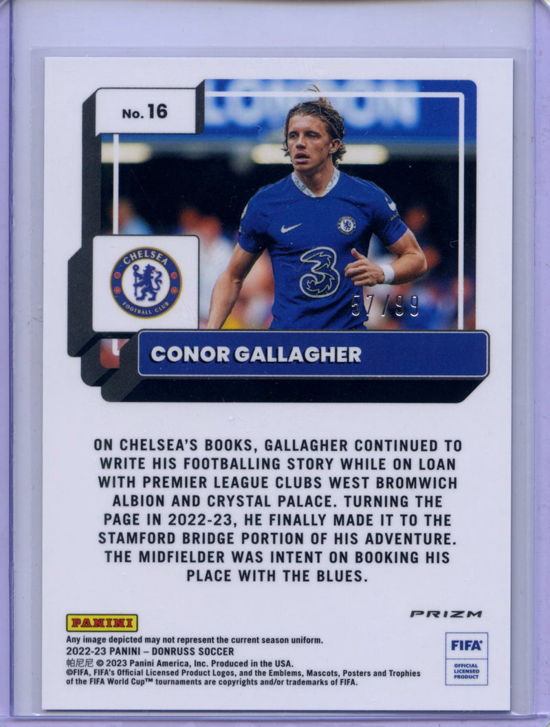 2022-23 Donruss FIFA Conor Gallagher Optic Blue 57/99