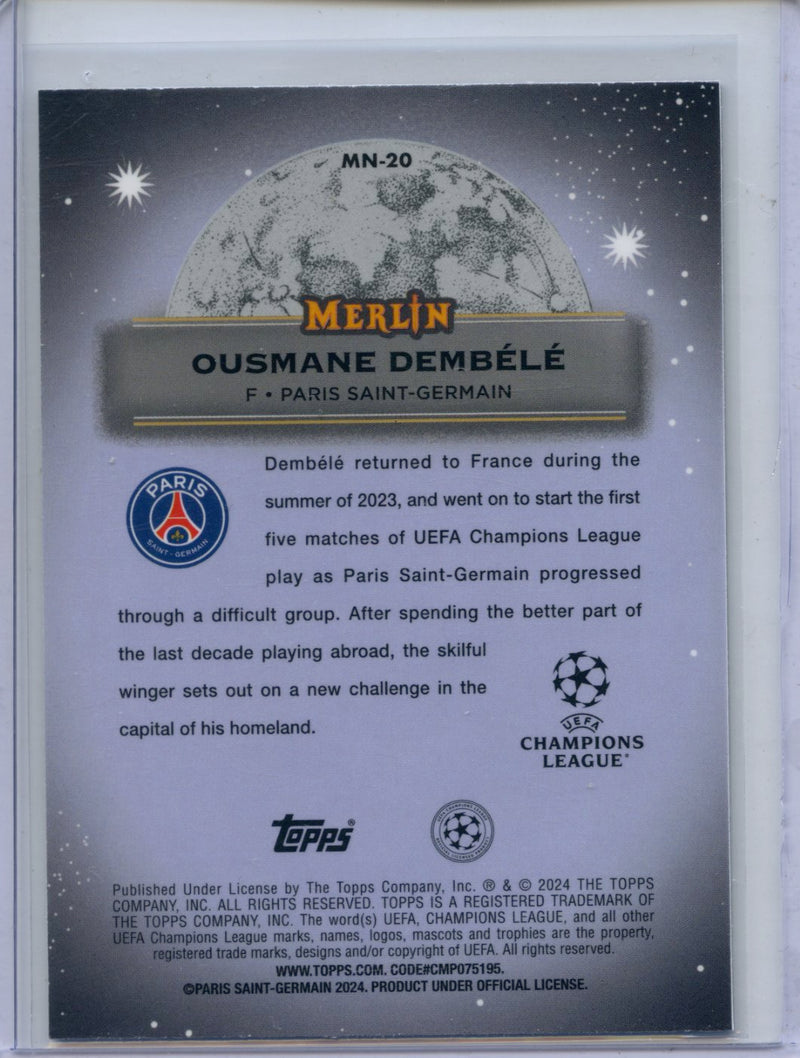 2023-24 Topps Merlin UEFA Ousmane Dembele Mystic Nights