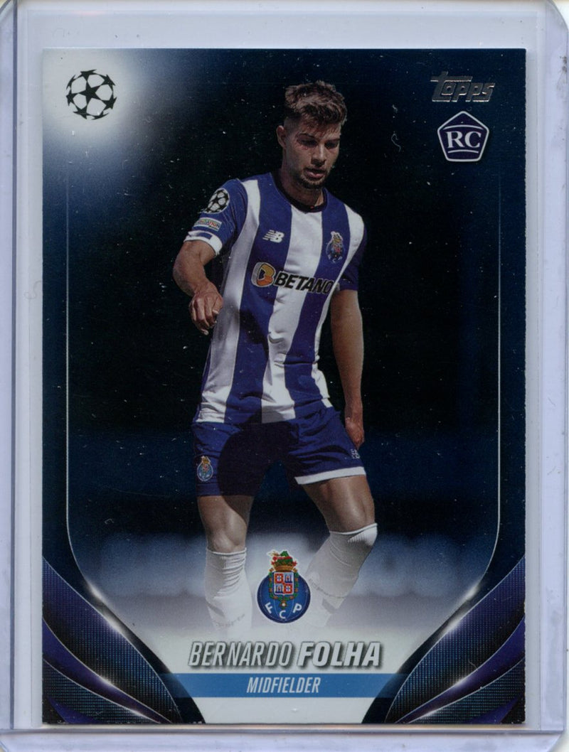 2023-24 Topps UEFA CC Bernardo Folha Navy Blue 49/250