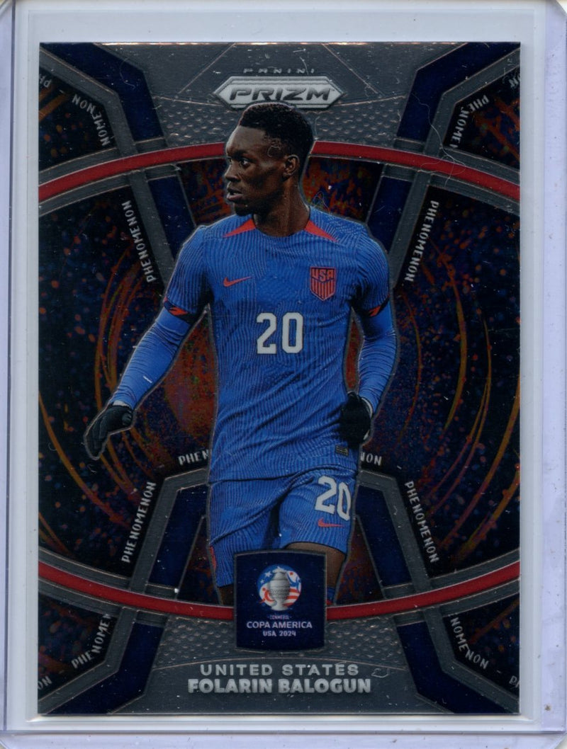 2024 Panini Prizm Copa America Folarin Balogun Phenomenon
