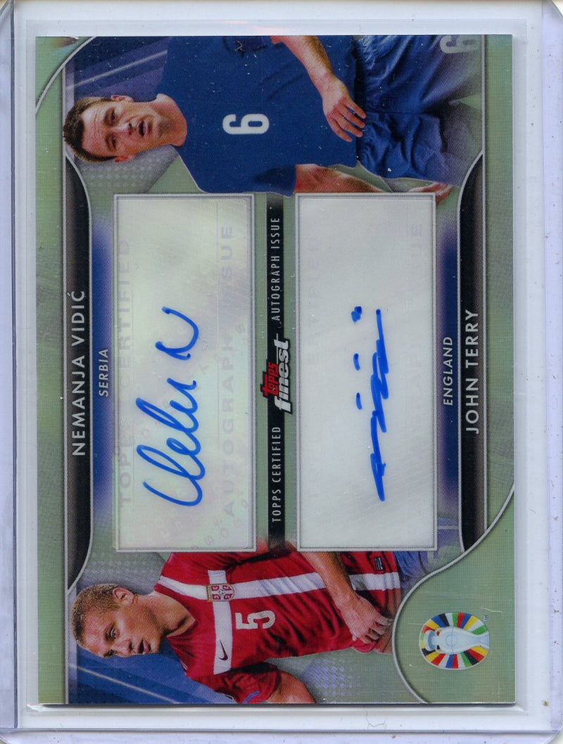 2023 Finest Road to UEFA EURO 2024 Nemanja Vidic/John Terry Dual Autographs