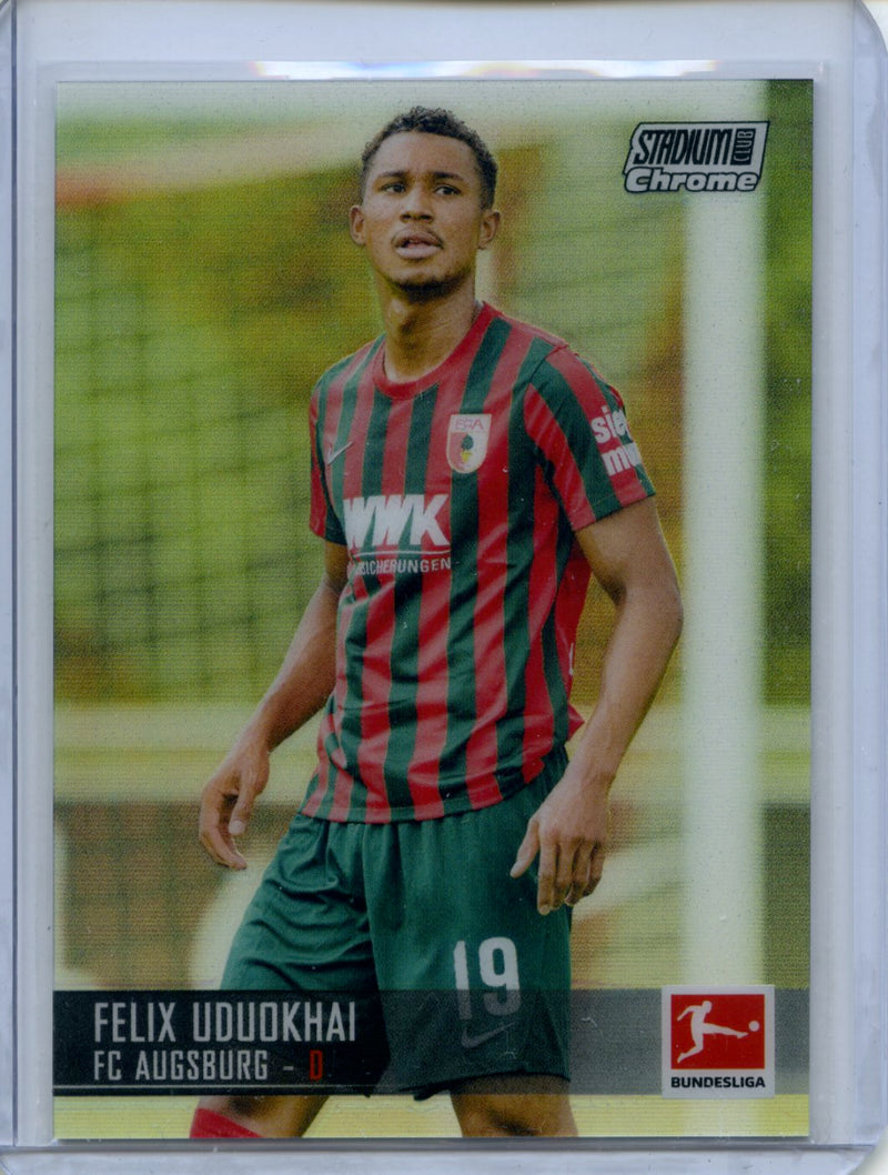 2021-22 Topps Bundesliga Stadium Club Chrome Felix Uduokhai Refractor