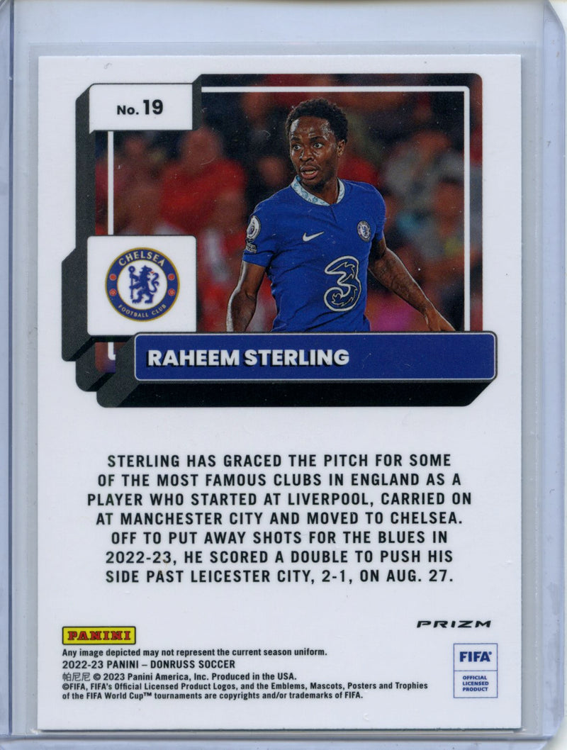 2022-23 Donruss FIFA Raheem Sterling Optic Holo