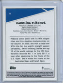 2021 Topps Chrome Tennis Karolina Pliskova