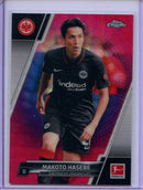 2021-22 Topps Chrome Bundesliga Soccer Makoto Hasebe Magenta Wave 364/399