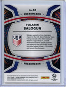 2024 Panini Prizm Copa America Folarin Balogun Phenomenon