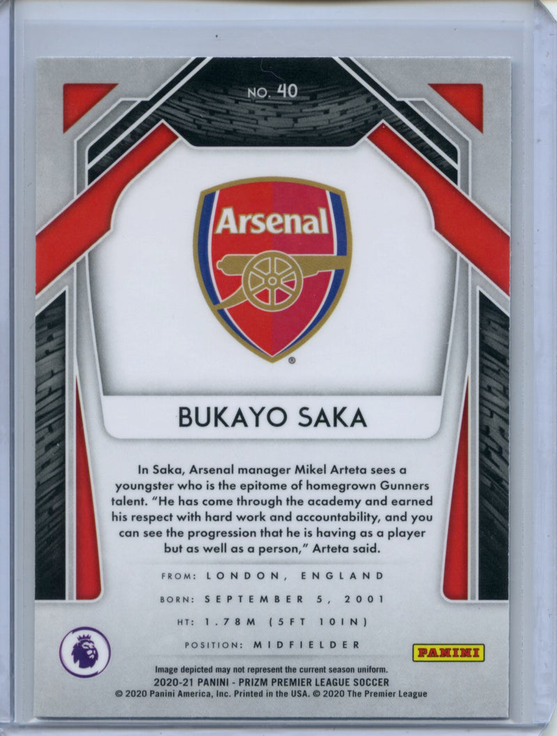 2020-21 Panini Prizm Premier League Bukayo Saka