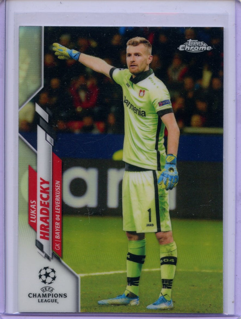 2019-20 Topps Chrome UEFA CL Lukas Hradecky Refractor