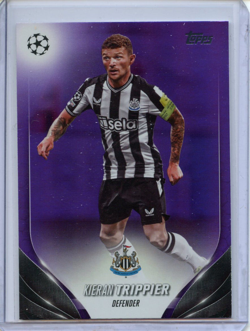 2023-24 Topps UEFA CC Kieran Trippier Purple Foilboard 73/299