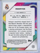 2024-25 Topps Finest UEFA Rodrygo Pink Prism 103/125