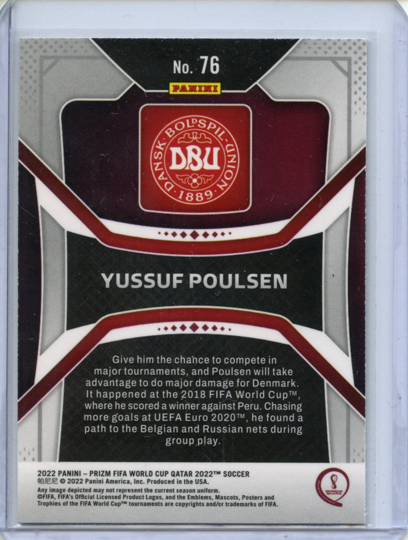 2022 Panini Prizm FIFA World Cup Qatar Yussuf Poulsen