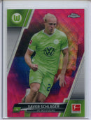 2021-22 Topps Chrome Bundesliga Soccer Xaver Schlager Magenta Wave 368/399