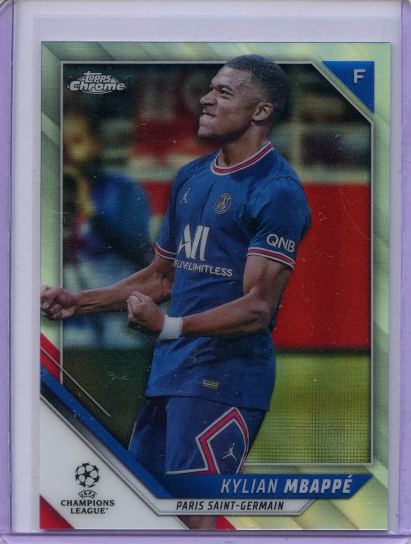 2021-22 Topps Chrome UEFA CL Kylian Mbappe Refractor