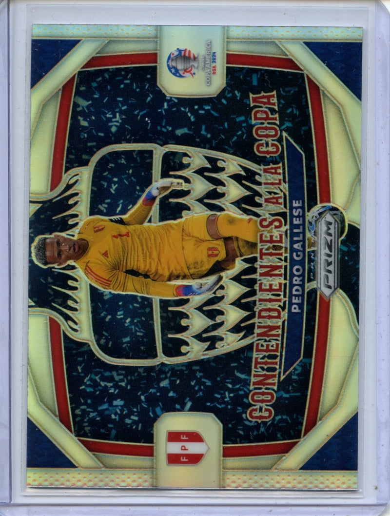 2024 Panini Prizm Copa America Pedro Gallese Contendientes A La Copa Silver