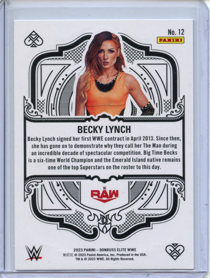 2023 Panini Donruss Elite WWE Becky Lynch Elite Deck