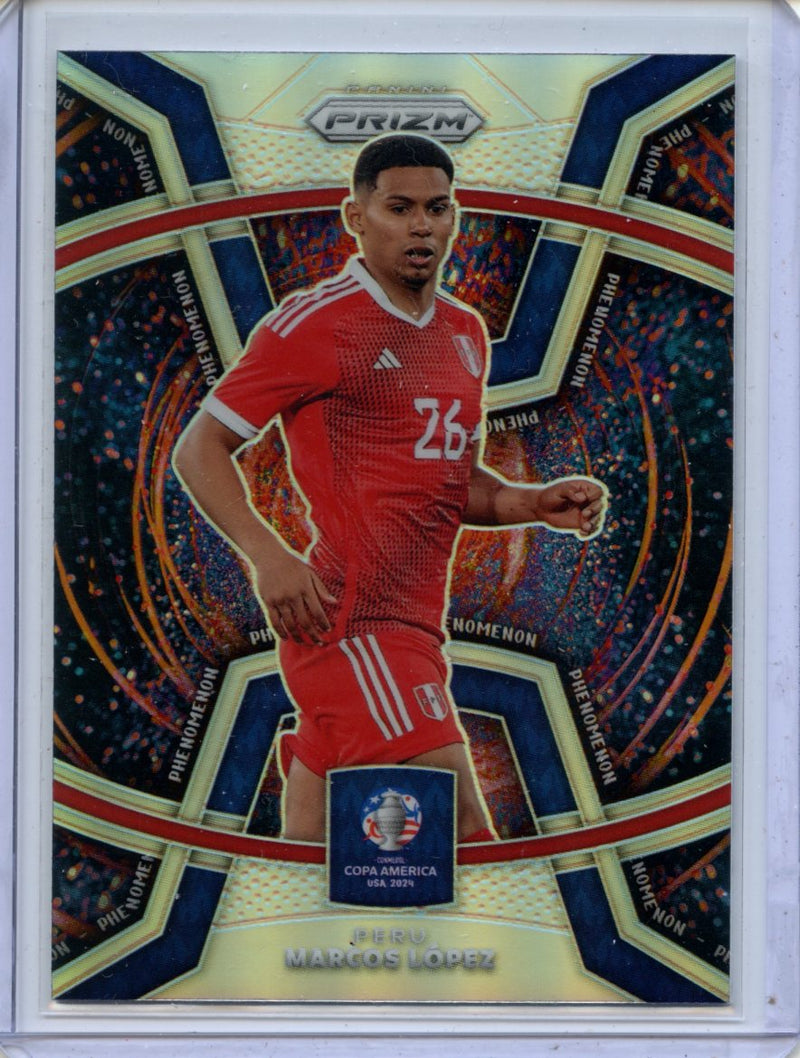 2024 Panini Prizm Copa America Marcos Lopez Phenomenon Silver