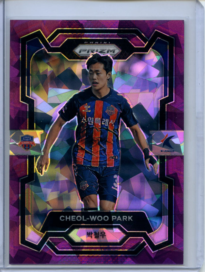 2024 Prizm K-League Soccer Cheol-Woo Park Purple Ice Prizm 48/49