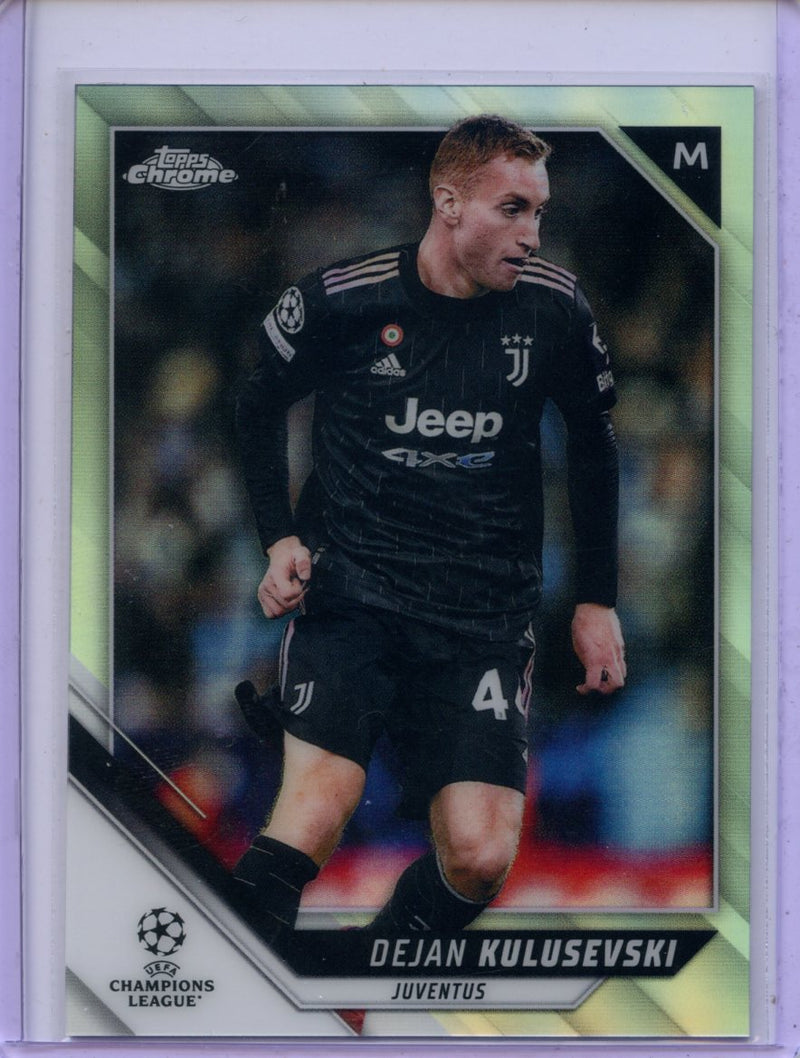 2021-22 Topps Chrome UEFA CL Dejan Kulusevski Refractor