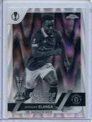 2022-23 Topps Chrome UEFA Anthony Elanga Black & White Ray Wave