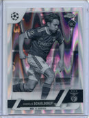 2022-23 Topps Chrome UEFA Andreas Schjelderup Black & White Ray Wave