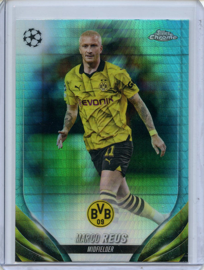 2023-24 Topps Chrome UEFA Marco Reus Aqua Prism Refractor