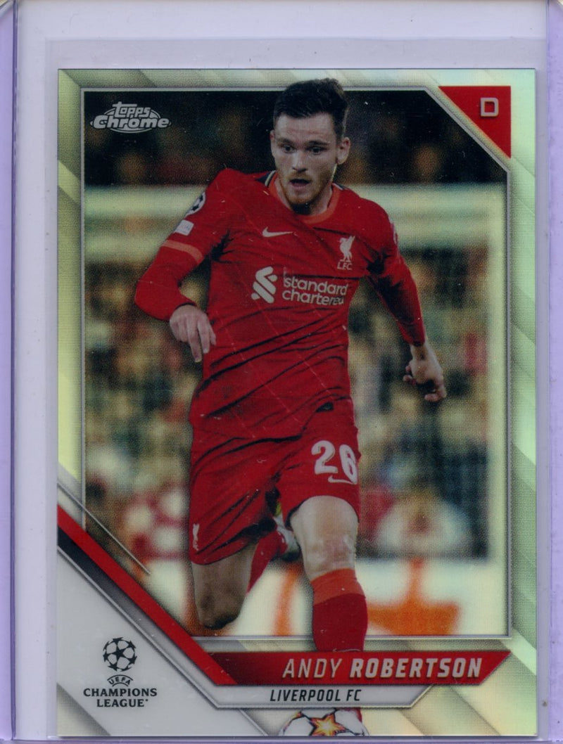 2021-22 Topps Chrome UEFA CL Andy Robertson Refractor