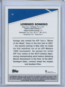 2021 Topps Chrome Tennis Lorenzo Sonego
