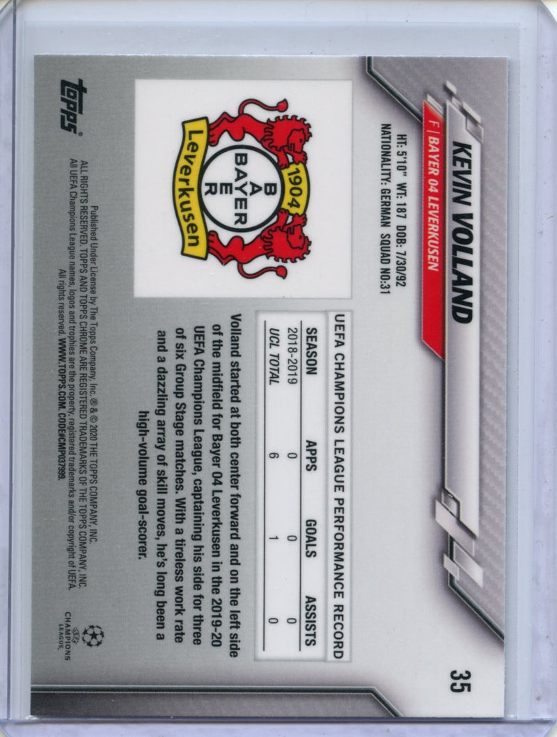 2019-20 Topps Chrome UEFA CL Kevin Volland