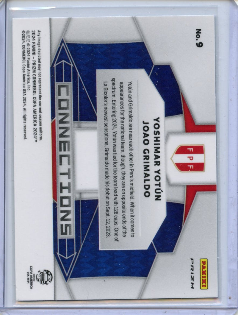 2024 Panini Prizm Copa America Yoshimar Yotub/Joao Grimaldo Connections Silver