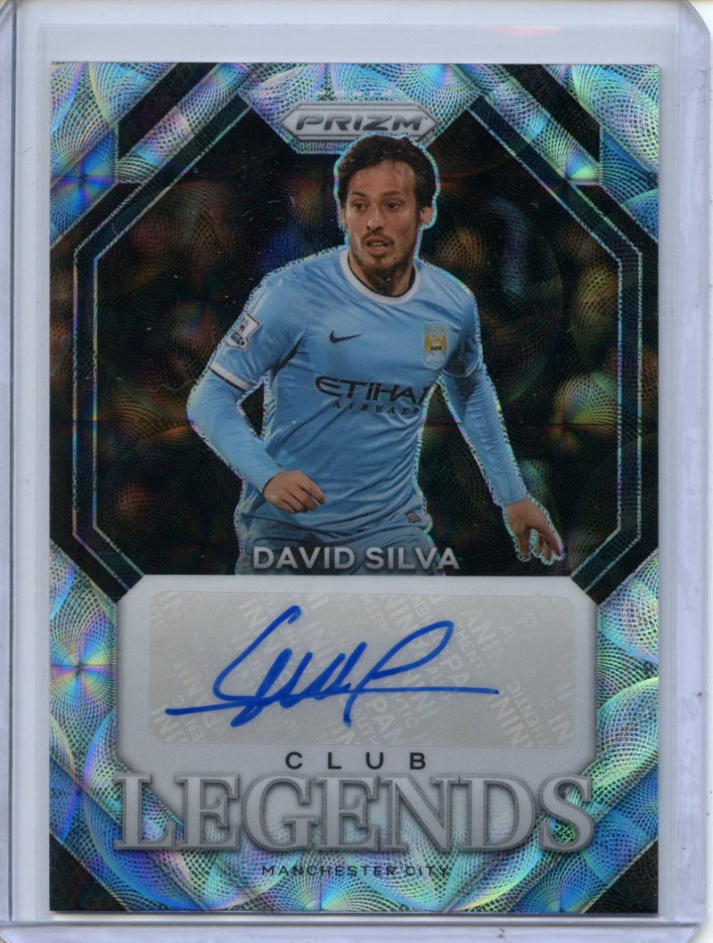 2023-24 Prizm Premier League David Silva Club Legends Signatures Choice Prizm