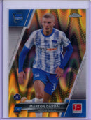 2021-22 Topps Chrome Bundesliga Soccer Marton Dardai Gold RayWave