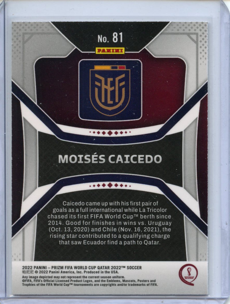 2022 Panini Prizm FIFA World Cup Qatar Moises Caicedo