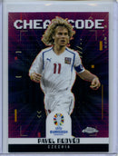 2024 Topps Chrome UEFA Euro Pavel Nedved Cheat Code
