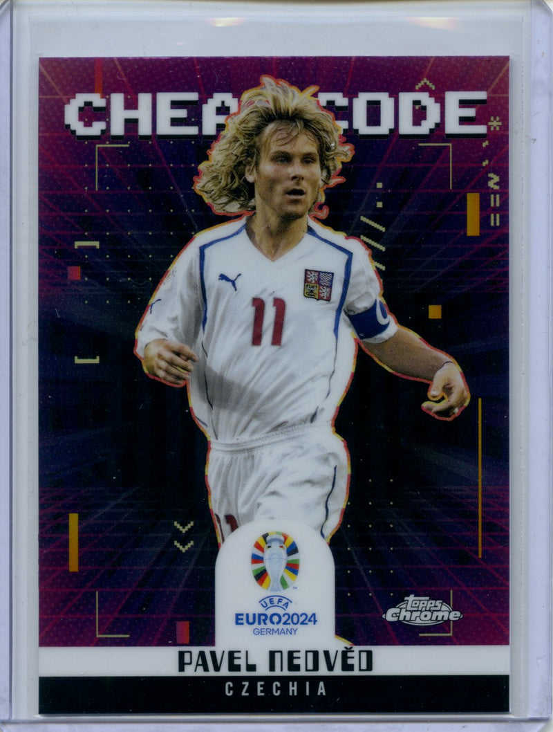2024 Topps Chrome UEFA Euro Pavel Nedved Cheat Code