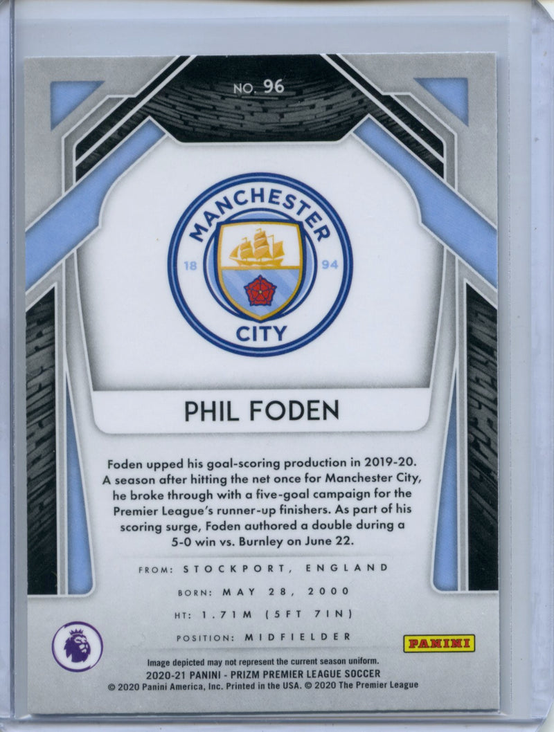 2020-21 Panini Prizm Premier League Phil Foden