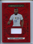 2022-23 Panini Obsidian Dayot Upemecano Atomic Material Red Flood 5/8
