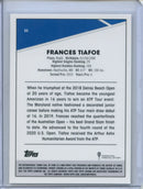 2021 Topps Chrome Tennis Frances Tiafoe