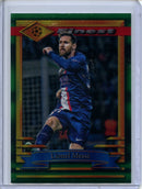 2022-23 Topps Finest Flasbacks UEFA Club Competitions Lionel Messi Green