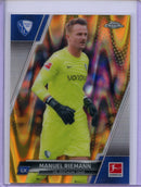 2021-22 Topps Chrome Bundesliga Soccer Manuel Riemann Gold RayWave